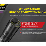 Nitecore P20 UV V2 Dual Output Tactical LED Flashlight - 1000 Lumens - 320mW UV Beam - CREE XP-L2 V6 - Uses 1 x 18650 or 2 x CR123A or 2 x RCR123A