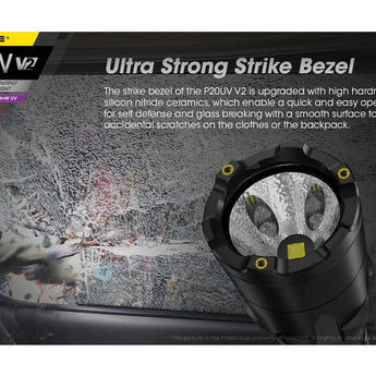 Nitecore P20 UV V2 Dual Output Tactical LED Flashlight - 1000 Lumens - 320mW UV Beam - CREE XP-L2 V6 - Uses 1 x 18650 or 2 x CR123A or 2 x RCR123A