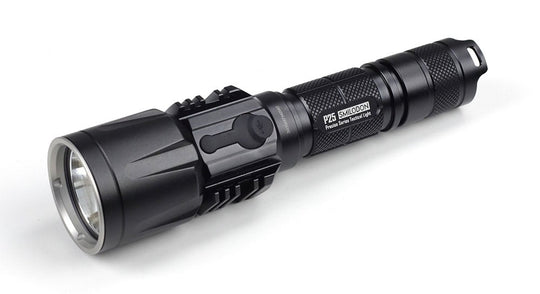Nitecore Tactical Star Precise P25 Smilodon Rechargeable LED Flashlight with Black Finish - 960 Lumens - CREE XM-L U2 LED - Uses 1 x 18650 or 2 x CR123A