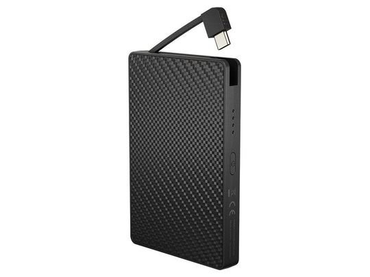 Nitecore POCKET10000 Carbon Fiber 10000mAh Li-ion Power Bank with Built-in USB-C Cable