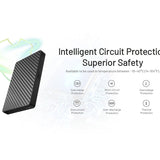 Nitecore POCKET10000 Carbon Fiber 10000mAh Li-ion Power Bank with Built-in USB-C Cable