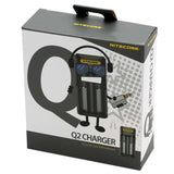 Nitecore Q2 2-Bay Quick Charger for Li-Ion, IMR Batteries - Comes in a Variety of Colors
