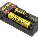 Nitecore Q2 2-Bay Quick Charger for Li-Ion, IMR Batteries - Comes in a Variety of Colors