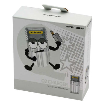 Nitecore Q2 2-Bay Quick Charger for Li-Ion, IMR Batteries - Comes in a Variety of Colors