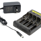Nitecore Q4 4-Bay Quick Charger for Li-Ion, IMR Batteries - Comes in a Variety of Colors