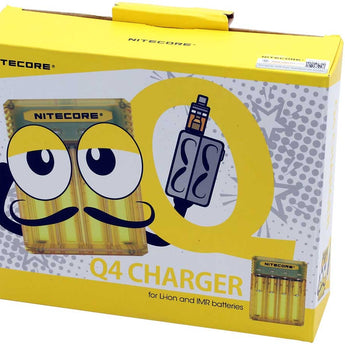 Nitecore Q4 4-Bay Quick Charger for Li-Ion, IMR Batteries - Comes in a Variety of Colors