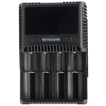 Nitecore Superb Charger SC4 4-Channel Selectable Current Smart Battery Charger for Li-ion, Ni-Cd, NiMH Batteries, and USB Devices