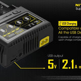 Nitecore Superb Charger SC4 4-Channel Selectable Current Smart Battery Charger for Li-ion, Ni-Cd, NiMH Batteries, and USB Devices
