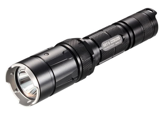 Nitecore SRT6 LED Flashlight - 930 Lumens - CREE XM-L2 LED - Uses 1x18650 or 2xCr123 - Black Finish