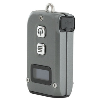 Nitecore TINI-2 Dual-Core USB-C Rechargeable LED Keychain Flashlight - 500 Lumens - 2 x OSRAM P8 - Uses Built-In 280mAh Li-ion Battery Pack - Aluminum Alloy, Stainless Steel, or Titanium - Black or Gray