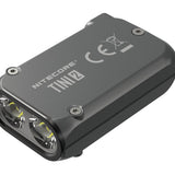 Nitecore TINI-2 Dual-Core USB-C Rechargeable LED Keychain Flashlight - 500 Lumens - 2 x OSRAM P8 - Uses Built-In 280mAh Li-ion Battery Pack - Aluminum Alloy, Stainless Steel, or Titanium - Black or Gray