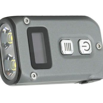 Nitecore TINI-2 Dual-Core USB-C Rechargeable LED Keychain Flashlight - 500 Lumens - 2 x OSRAM P8 - Uses Built-In 280mAh Li-ion Battery Pack - Aluminum Alloy, Stainless Steel, or Titanium - Black or Gray