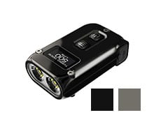 Nitecore TINI-2 Dual-Core USB-C Rechargeable LED Keychain Flashlight - 500 Lumens - 2 x OSRAM P8 - Uses Built-In 280mAh Li-ion Battery Pack - Aluminum Alloy, Stainless Steel, or Titanium - Black or Gray