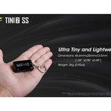 Nitecore TINI-2 Dual-Core USB-C Rechargeable LED Keychain Flashlight - 500 Lumens - 2 x OSRAM P8 - Uses Built-In 280mAh Li-ion Battery Pack - Aluminum Alloy, Stainless Steel, or Titanium - Black or Gray