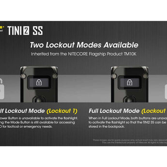 Nitecore TINI-2 Dual-Core USB-C Rechargeable LED Keychain Flashlight - 500 Lumens - 2 x OSRAM P8 - Uses Built-In 280mAh Li-ion Battery Pack - Aluminum Alloy, Stainless Steel, or Titanium - Black or Gray