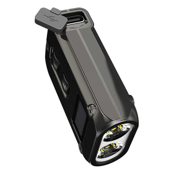 Nitecore TINI-2 Dual-Core USB-C Rechargeable LED Keychain Flashlight - 500 Lumens - 2 x OSRAM P8 - Uses Built-In 280mAh Li-ion Battery Pack - Aluminum Alloy, Stainless Steel, or Titanium - Black or Gray