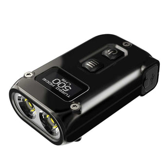 Nitecore TINI-2 Dual-Core USB-C Rechargeable LED Keychain Flashlight - 500 Lumens - 2 x OSRAM P8 - Uses Built-In 280mAh Li-ion Battery Pack - Aluminum Alloy, Stainless Steel, or Titanium - Black or Gray