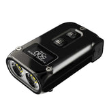 Nitecore TINI-2 Dual-Core USB-C Rechargeable LED Keychain Flashlight - 500 Lumens - 2 x OSRAM P8 - Uses Built-In 280mAh Li-ion Battery Pack - Aluminum Alloy, Stainless Steel, or Titanium - Black or Gray