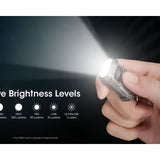 Nitecore TINI 3 USB-C Rechargeable LED Keylight - 600 Lumens - NiteLab MCT UHE - Uses Built-in 330mAh Li-ion Battery Pack - Black, Gray, or Orange