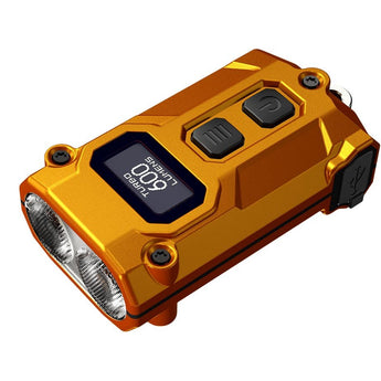 Nitecore TINI 3 USB-C Rechargeable LED Keylight - 600 Lumens - NiteLab MCT UHE - Uses Built-in 330mAh Li-ion Battery Pack - Black, Gray, or Orange