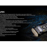 Nitecore TINI 3 USB-C Rechargeable LED Keylight - 600 Lumens - NiteLab MCT UHE - Uses Built-in 330mAh Li-ion Battery Pack - Black, Gray, or Orange