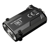 Nitecore TINI 3 USB-C Rechargeable LED Keylight - 600 Lumens - NiteLab MCT UHE - Uses Built-in 330mAh Li-ion Battery Pack - Black, Gray, or Orange