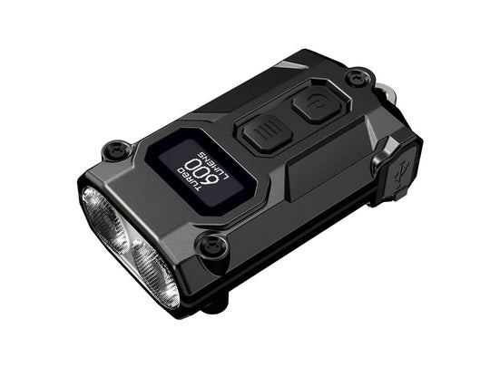 Nitecore TINI 3 USB-C Rechargeable LED Keylight - 600 Lumens - NiteLab MCT UHE - Uses Built-in 330mAh Li-ion Battery Pack - Black, Gray, or Orange