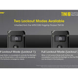 Nitecore TINI-2 Dual-Core USB-C Rechargeable LED Keychain Flashlight - 500 Lumens - 2 x OSRAM P8 - Uses Built-In 280mAh Li-ion Battery Pack - Aluminum Alloy, Stainless Steel, or Titanium - Black or Gray