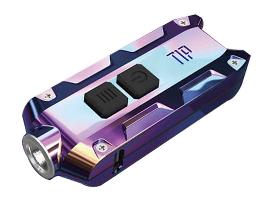 Nitecore TIP SS USB Rechargeable Stainless Steel Key Light - CREE XP-G2 S3 LED - 360 Lumens - Includes 1 x Li-Ion Battery Pack - Tropical