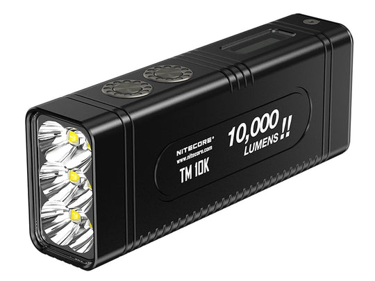 Nitecore TM10K Tiny Monster Rechargeable LED Flashlight - 6 x CREE XHP35 HD - 10000 Lumens - Includes Built-In 4800mAh 3.7V Li-Ion Battery Pack