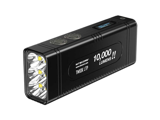 Nitecore TM10K LTP Low Temperature Resistant Tiny Monster Rechargeable LED Flashlight - 6 x CREE XHP35 HD - 10000 Lumens - Includes Built-In 4200mAh 3.7V Li-Ion Battery Pack