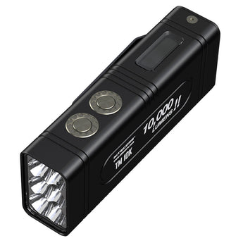 Nitecore TM10K Tiny Monster Rechargeable LED Flashlight - 6 x CREE XHP35 HD - 10000 Lumens - Includes Built-In 4800mAh 3.7V Li-Ion Battery Pack