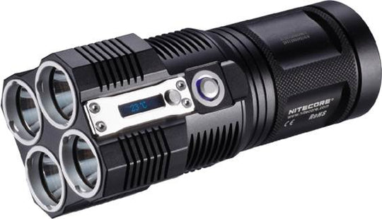 Nitecore Tiny Monster TM26 Quad Ray LED Flashlight - 3500 Lumens - 4 x CREE XM-L U2 LED - Uses 4 x 18650 or 8 x CR123A