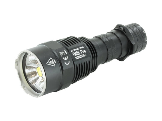 Nitecore TM9K Pro USB-C Rechargeable LED Flashlight - 9900 Lumens -  3 x NiteLab UHi 40 MAX - Uses Built-in 5000mAh Li-ion Battery Pack