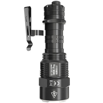 Nitecore TM9K Pro USB-C Rechargeable LED Flashlight - 9900 Lumens -  3 x NiteLab UHi 40 MAX - Uses Built-in 5000mAh Li-ion Battery Pack