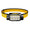 Nitecore headlamp with yellow headband on a white background