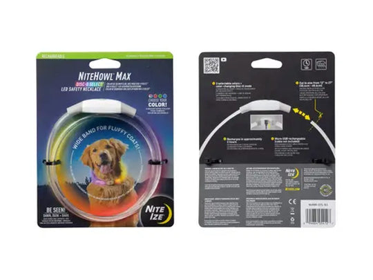 Nite Ize NiteHowl Max Rechargeable LED Safety Necklace - Disc-O Select