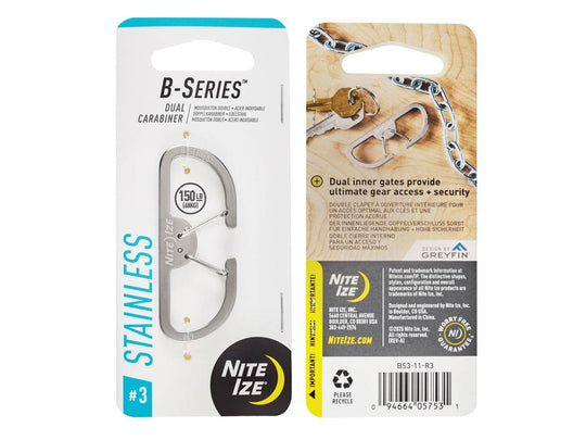 Nite Ize B-Series Dual Carabiner - #3 or #4