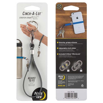 Nite Ize Cinch-A-Lot Stretch Strap - Charcoal