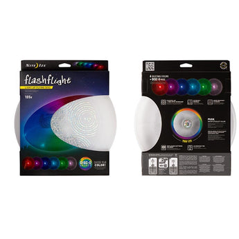 Nite Ize Flashflight Rechargeable Light Up Flying Disc - Disc-O Tech