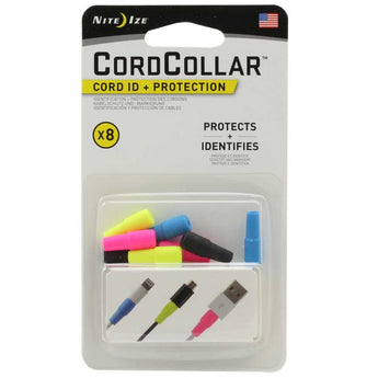 Nite Ize A1-8R7 CordCollar Cord ID and Protection Covers - 8pk - Assorted Colors