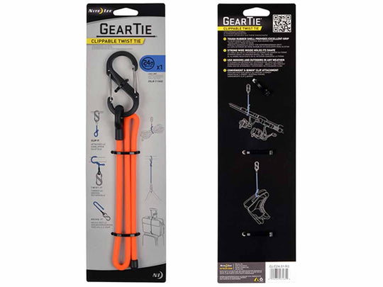 Nite Ize GLC24 Gear Tie Clippable