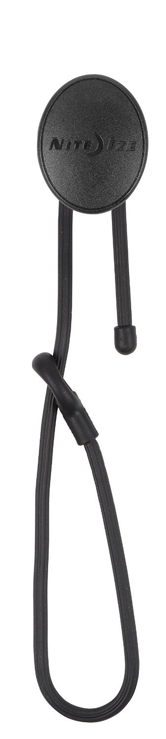 Nite Ize Gear Tie Dockable Rubber Twist Tie with Adhesive End and Stretch Loop - 24-Inch - Black (GLK24-01-R3)