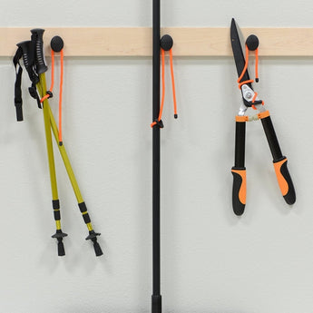 Nite Ize Gear Tie Dockable Rubber Twist Tie with Adhesive End and Stretch Loop - 24-Inch - Black (GLK24-01-R3)