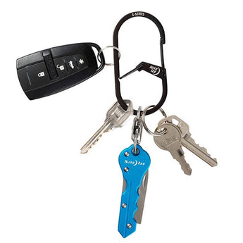 Nite Ize G-Series Dual Chamber Carabiner #2 - Black or Stainless Steel