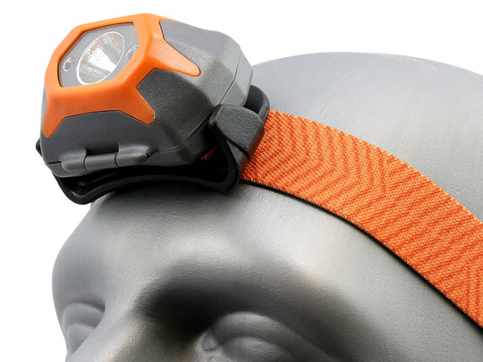 Inova STS LED Headlamp - White and Red LEDs - 265 Lumens - Uses 3 x AAA - Orange