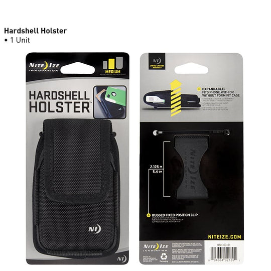 Nite Ize Clip Case Hardshell Nylon Holster - Large - Black  (HSH-03-01)