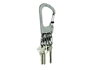 Nite Ize KCK-11-R3 Stainless Steel SlideLock KeyRack - 5 Attached S-Biner MicroLocks with Slide-to-Lock Technology