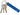 Nite Ize PowerKey Portable Charging Cable / Mini Power Cord - Micro USB - Blue (PKYU-03-R7)
