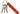 Nite Ize PowerKey Portable Charging Cable / Mini Power Cord - Apple Lightning - Orange (PKYL-19-R7)